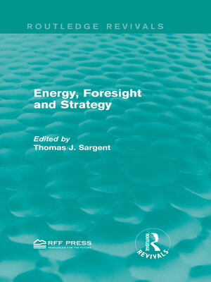 cover image of Energy, Foresight and Strategy